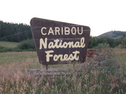 Caribou NF Sign